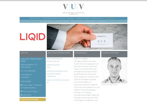 
                            9. LIQID Asset Management GmbH - Verband unabhängiger ...