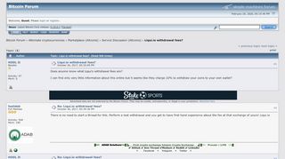 
                            12. Liqui.io withdrawal fees? - Bitcointalk