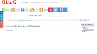 
                            7. Lire mes mails via le webmail Roundcube - Wiki LWS