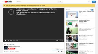 
                            10. LIS TUTORIALS - YouTube