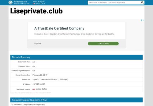 
                            3. Liseprivate Website - Sign in - liseprivate.club | IPAddress