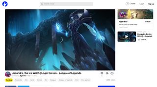 
                            12. Lissandra, the Ice Witch | Login Screen - League of Legends - Coub ...