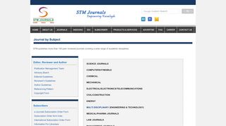 
                            3. List of all Journals(Science, Technical and Medical) - STM Journals