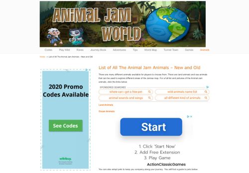 
                            9. List of All The Animal Jam Animals - New and Old - Animal Jam World