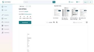 
                            2. List of Amc | United Kingdom | Canada - Scribd