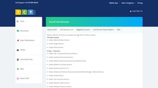 
                            5. List of Civil Services Accessible Through Civil Service Exams.