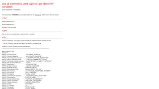 
                            5. List of commonly used login script identifier ... - Support - Novell