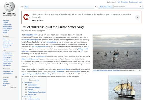 
                            10. List of current ships of the United States Navy - Wikipedia