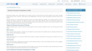 
                            10. List of General Insurance Companies in India - PolicyBazaar