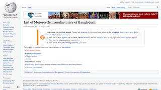 
                            11. List of Motorcycle manufacturers of Bangladesh - Wikipedia