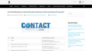 
                            12. List of Professional e-mails of Faculty of Sciences of the University of ...