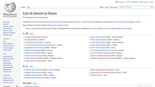 
                            8. List of schools in Oman - Wikipedia