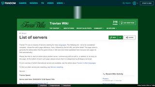 
                            10. List of servers | Travian | FANDOM powered by Wikia