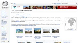 
                            12. List of universities in Ghana - Wikipedia