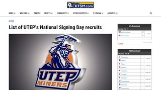 
                            13. List of UTEP's National Signing Day recruits - KTSM.com