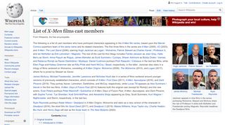 
                            8. List of X-Men films cast members - Wikipedia