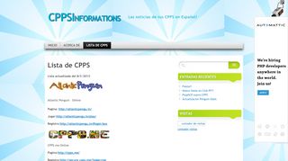 
                            3. Lista de CPPS | CPPSInformations