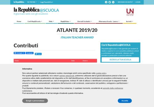 
                            3. Lista dei contributi nell'ambito del premio per i ... - La Repubblica