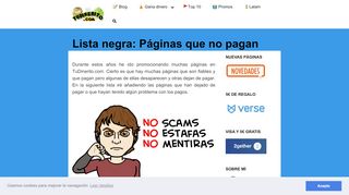 
                            2. Lista negra: Páginas que no pagan | TuDinerito.com