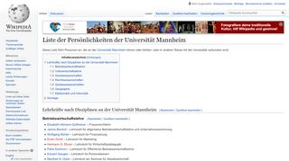 
                            13. Liste der Persönlichkeiten der Universität Mannheim – Wikipedia