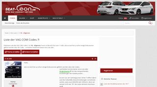 
                            10. Liste der VAG COM Codes ?! - SEAT-Leon Forum