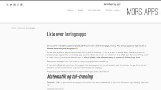 
                            11. Liste over læringsapps – Mors Apps