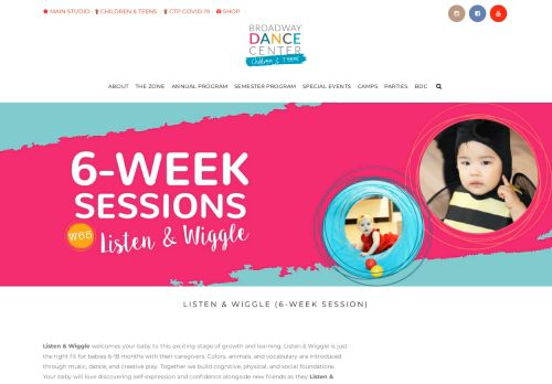 
                            13. Listen & Wiggle (6-Week Session) | Broadway Dance Center