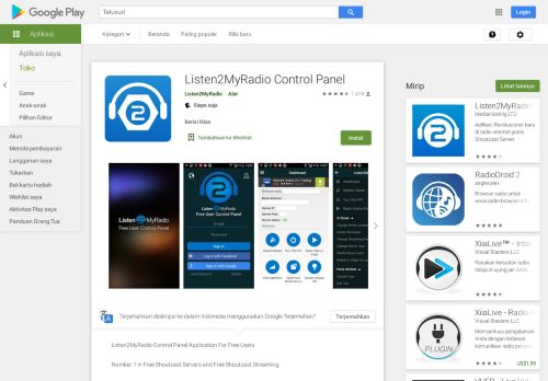 
                            8. Listen2MyRadio Control Panel - Aplikasi di Google Play