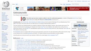 
                            9. Listen2myradio - Wikipedia