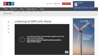 
                            12. Listening to NPR with Alexa : NPR