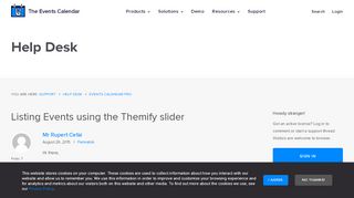
                            13. Listing Events using the Themify slider | The Events Calendar