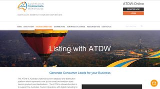 
                            4. Listing with ATDW - Australian Tourism Data Warehouse