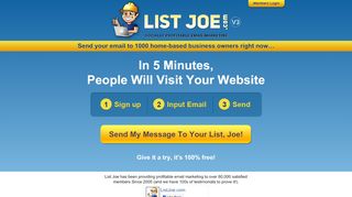 
                            3. ListJoe v3 - Socially Profitable Email Marketing