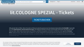 
                            12. lit.COLOGNE 24.03.2019 Tickets – Lanxess Hauptverwaltung, Köln