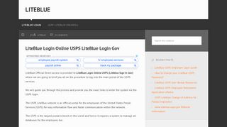 
                            4. LiteBlue Login Online USPS LiteBlue Login Gov