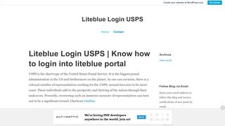 
                            6. Liteblue Login USPS