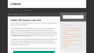 
                            4. LiteBlue USPS Employee Login Guide