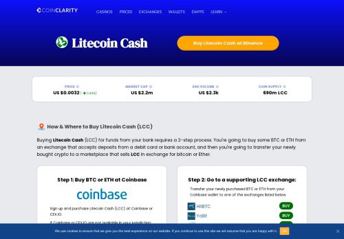 
                            7. Litecoin Cash | Coin Clarity