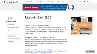 
                            11. Litecoin Cash (LCC) - Investopedia