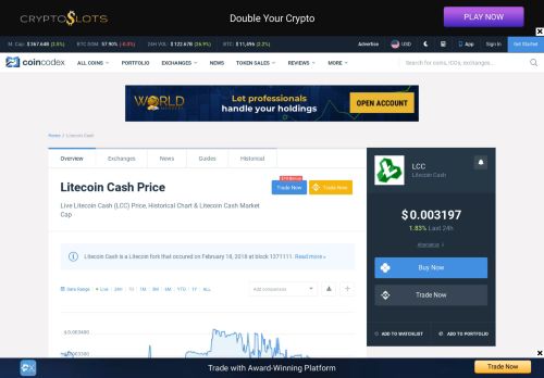 
                            3. Litecoin Cash (LCC) Price, Chart, Value & Market Cap | ...