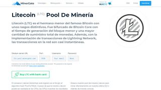 
                            8. Litecoin (LTC) Pool de Minería — MinerGate