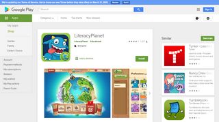 
                            6. LiteracyPlanet - التطبيقات على Google Play