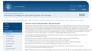 
                            9. Literatur schreiben? - Otto-Friedrich-Universität Bamberg
