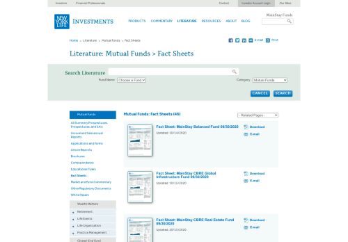 
                            9. Literature: Mutual Funds > Fact Sheets