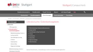 
                            9. Literatursuche / Datenbankangebote - DHBW Stuttgart