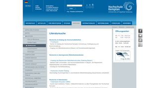 
                            2. Literatursuche - Hochschule Kempten