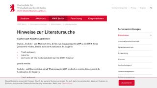 
                            7. Literatursuche | HWR Berlin