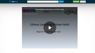 
                            11. Litmus Learning Primer tests - ppt video online download - SlidePlayer