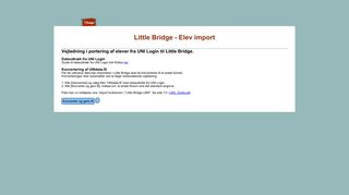 
                            2. Little Bridge - TjekTasken.nu