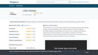 
                            7. Little Hotelier Precio, reseñas y valoraciones - Capterra